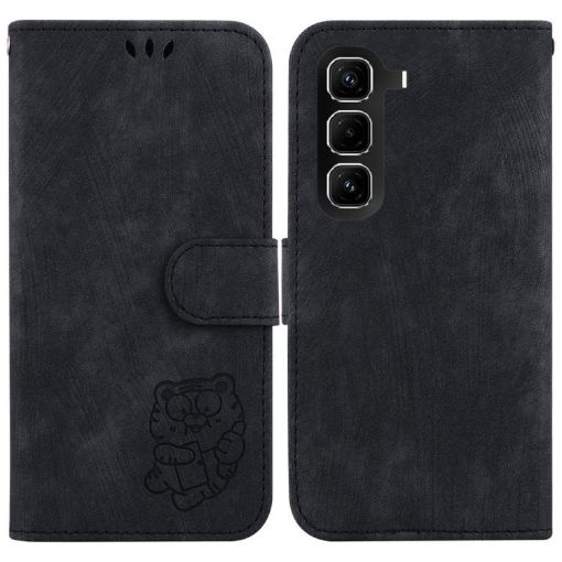 Infinix Hot 50 Pro+ 4G Black Leather Embossed Phone Case - 1