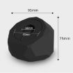 Diamond-shaped 2 in 1 Wireless Charging Silicone Base - Blue - 2