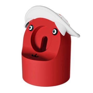 Bear Shaped Red Silicone Charging Base for Apple Watch Series - 1