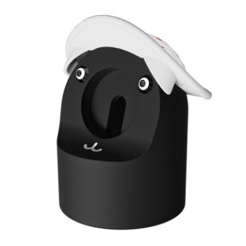 Apple Watch Series Bear Shaped Silicone Charging Base - Black - 1