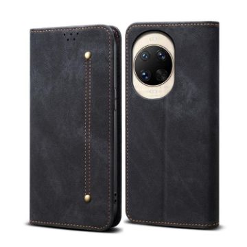 Huawei nova 14 Black Denim Texture Leather Phone Case - 1