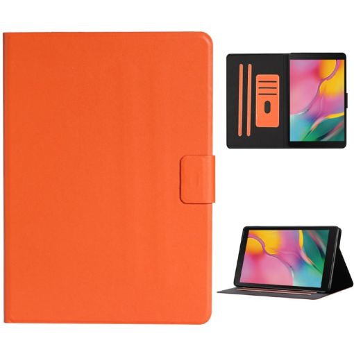 Samsung Galaxy Tab A 8.0 (2019) T290/T295 Orange Leather Flip Case - 1