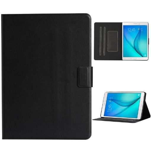 Samsung Galaxy Tab A 8.0 T350/T355C Black Leather Case with Card Slots - 1
