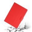Red Leather Flip Case for Samsung Galaxy Tab A 9.7 T550/T555C with Card Slots - 6