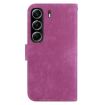 Tecno Camon 40 Rose Red Little Tiger Embossed Leather Phone Case - 4