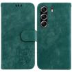 Tecno Camon 40 Pro 4G Green Little Tiger Embossed Leather Case - 1
