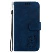 Tecno Camon 40 Pro 4G Little Tiger Embossed Leather Case - Dark Blue - 3