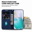 Tecno Spark 30 4G Dark Blue Embossed Leather Phone Case - 5