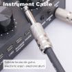 Mono 6.35mm Male to Male Electric Guitar Audio Cable 1m - 3045GR - 6