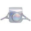 FUJIFILM instax mini 12 Leather Case Camera Bag with Strap - Silver - 1
