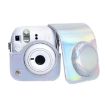 FUJIFILM instax mini 12 Leather Case Camera Bag with Strap - Silver - 6