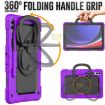 Samsung Galaxy Tab S9+/S10+ Silicone Hybrid Tablet Case with Handle - Purple - 3