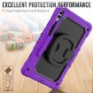 Samsung Galaxy Tab S9+/S10+ Silicone Hybrid Tablet Case with Handle - Purple - 5