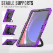 Samsung Galaxy Tab S9+/S10+ Silicone Hybrid Tablet Case with Handle - Purple - 6