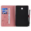 Samsung Galaxy Tab A8.0 T387 Pink Cat Bee Embossed Leather Case - 4