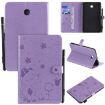 Samsung Galaxy Tab A8.0 T387 Purple Leather Case with Holder & Slots - 1