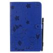 Samsung Galaxy Tab E9.6 T560 Cat Bee Embossed Shockproof Leather Case Blue - 2