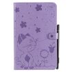 Samsung Galaxy Tab E9.6 T560 Purple Shockproof Leather Case with Holder - 2