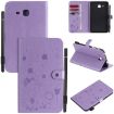 Samsung Galaxy Tab A7.0 T280 Purple Cat Bee Embossed Leather Case - 1
