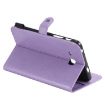 Samsung Galaxy Tab A7.0 T280 Purple Cat Bee Embossed Leather Case - 5