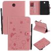 Samsung Galaxy Tab A8.0 T350 Pink Leather Case with Holder & Card Slots - 1