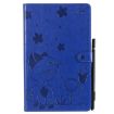 Samsung Galaxy Tab A9.7 T550 Cat Bee Embossed Shockproof Leather Case Blue - 2