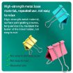 Deli 8556ES 40pcs Colorful Metal Binder Clips - Bill & Dovetail Clips - 3