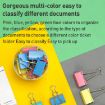 Deli 8556ES 40pcs Colorful Metal Binder Clips - Bill & Dovetail Clips - 4