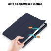 Samsung Galaxy Tab S9+ Dark Blue Acrylic 3-Fold Smart Leather Case - 3