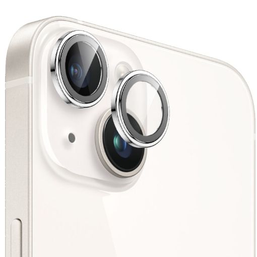 iPhone 15/15 Plus MOMAX Eagle Eye Lens Glass Film - Silver Cover - 1