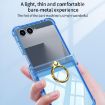 Samsung Galaxy Z Flip7 5G Silicone Case with Ring Holder - Transparent Black - 4