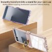 Samsung Galaxy Z Flip7 5G Silicone Case with Ring Holder - Transparent Black - 6