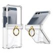 Samsung Galaxy Z Flip7 5G Silicone Case with Ring Holder - Transparent - 1