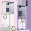 Samsung Galaxy Z Flip7 5G Silicone Case with Ring Holder - Transparent - 2