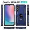 Samsung Galaxy A25 5G Shockproof Blue TPU + PC Case with Holder - 2