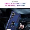 Samsung Galaxy A25 5G Shockproof Blue TPU + PC Case with Holder - 4