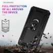 Samsung Galaxy A35 5G Shockproof TPU + PC Case with Holder - Black - 4