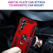 Samsung Galaxy A35 5G Shockproof Red TPU + PC Case with Holder - 5