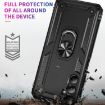 Samsung Galaxy A05s Shockproof TPU + PC Case with Holder - Black - 4