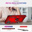 Samsung Galaxy A06 4G Shockproof Red TPU + PC Case with Holder - 4