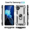 Samsung Galaxy A06 Shockproof Silver TPU + PC Case with Holder - 2