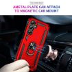 Samsung Galaxy A16 5G Shockproof Red TPU + PC Case with Holder - 6