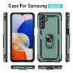 Samsung Galaxy A16 5G Shockproof TPU + PC Case with Holder - Dark Green - 2