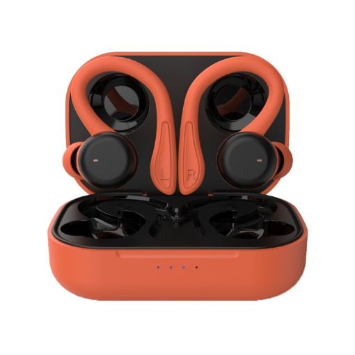 T&G T40 TWS IPX6 Waterproof Wireless Earphones with Charging Box Orange - 1