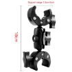 Motorcycle Dual-head Crabs Clamps Handlebar Mount, 18cm Length - 2