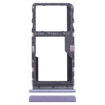 TCL 40 R Original SIM + Micro SD Card Tray Purple - Replacement Part - 1