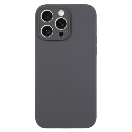 iPhone 15 Pro Charcoal Black Liquid Silicone Phone Case - 1
