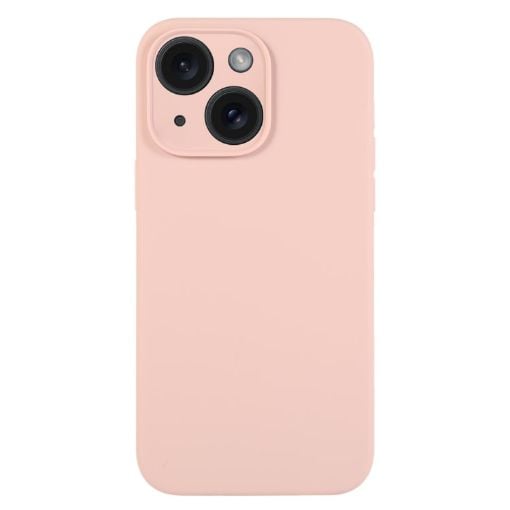 iPhone 15 Plus Sand Pink Liquid Silicone Phone Case - 1