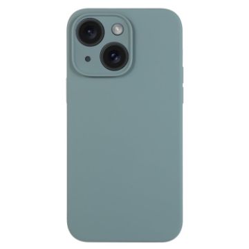 iPhone 15 Plus Pine Needle Green Liquid Silicone Phone Case - 1