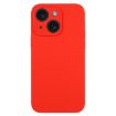 iPhone 15 Plus Red Liquid Silicone Phone Case - Pure Color Fine Pore - 1